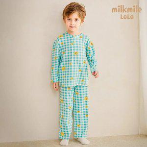 [밀크마일로로] 스마일체크소프트피치웜파자마