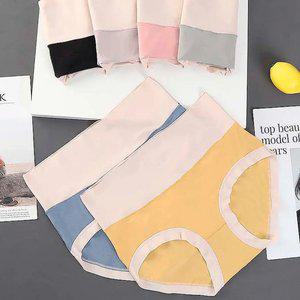 여성팬티 5매입 세트 모달 하이 웨이스트 팬티 언더웨어 여자속옷