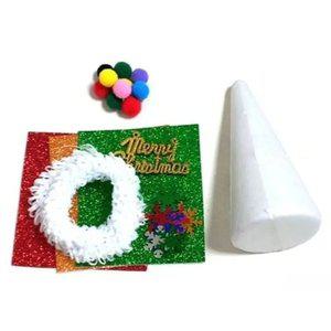 J2K 스티로폼 미니 크리스마스 트리 만들기 키트 재료 DIY