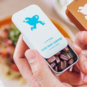 1+1 뉴질랜드 씹어 먹는 커피 아이스민트 littos 15g 진한향과 맛의 풍미