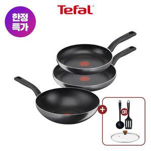 [테팔] 쿡이지 3종(팬24+팬28+웍28)+사은품 우드뚜껑24+비앤비뉴 조리도구