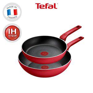 [테팔] 데일리엑스퍼트 인덕션 프라이팬 2종 (팬24+웍28)