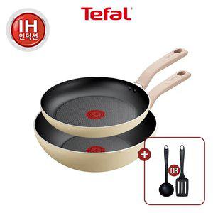 [테팔] 데이지 인덕션 프라이팬 2종(팬24+웍28)+비앤비뉴 조리도구