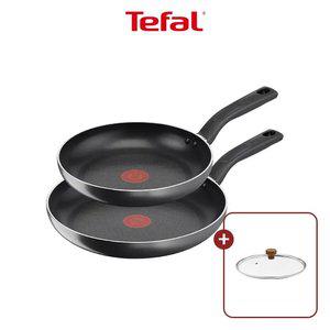 [테팔] 쿡이지 프라이팬 2종(팬24+팬28)+우드뚜껑24