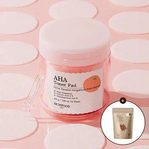 [스킨푸드][쿠폰가15,640원]핑크자몽아하토너패드 60매 + (증정) 캐롯데일리마스크 15