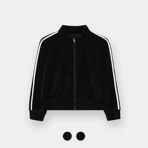 [지오다노주니어] 03325901 여아 벨루어 목넥 집업 가디건