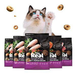 하림펫푸드 더리얼 CAT 사료 간식 모음전/고양이사료 양갱 츄르