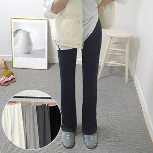 [롱/숏ver.] 시그니처 융털 세미 부츠컷 팬츠 4color / 국내생산 F XL 겨울 융기모 밴