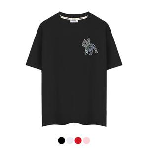 제네브 국내생산 쿨코튼 20수 반팔티셔츠 홀로그램도그/M~3XL까지