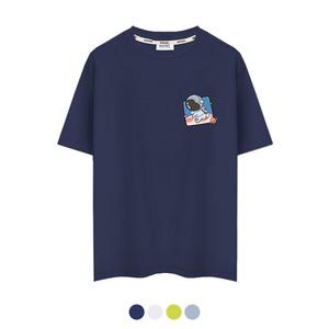 제네브 국내생산 쿨코튼 20수 반팔티셔츠 달탐험/M~3XL까지