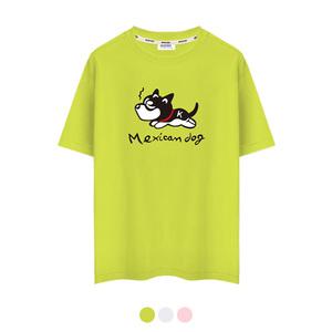 제네브 국내생산 쿨코튼 20수 반팔티셔츠 멕시칸도그/M~3XL까지