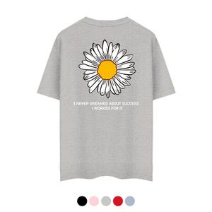 제네브 국내생산 쿨코튼 20수 반팔티셔츠 플라워/M~3XL까지