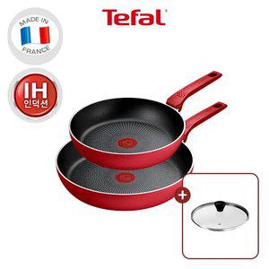 [테팔] 데일리 엑스퍼트 인덕션 프라이팬 2종(팬24+팬28)+레온 유리뚜껑24