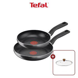 [테팔] 쿡이지 프라이팬 2종(팬20+팬24)+우드뚜껑24