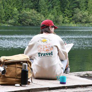 플루크 캠핑카 자수 맨투맨티셔츠 FMT3020-Z / 4color W