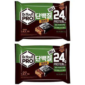 오리온 닥터유프로 단백질바 크런치 미니, 280g, 2개