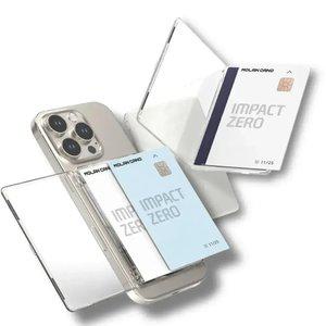 모란카노 맥세이프 카드지갑 2장 수납 투명 케이스