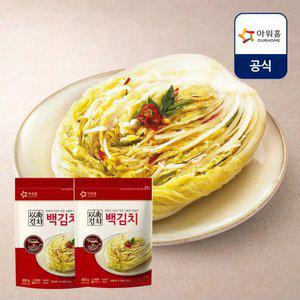 [내일도착] 아워홈 백김치 500g x 2개