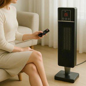 겨울 가정용 타워형 난방기 2단계 조절 전기 안전 PTC 히터 온풍기 스토브