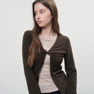 WOMAN 레이어드 트위스트 티셔츠 [3COL] / WBE3L01502