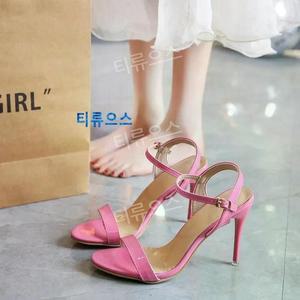 스트랩 12cm 하이힐샌들 스틸레토힐샌들 정장구두/225-265mm 티류으스