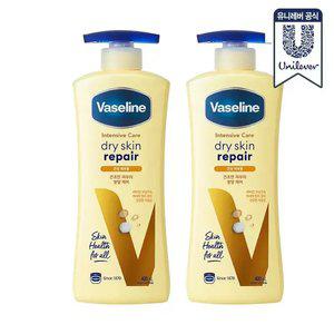 NEW 바세린 바디로션 드라이스킨 400ml 2개