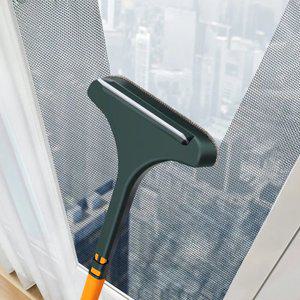 [2개세트] 싹닦아 방충망 청소솔 스퀴지겸용 유리창 청소브러쉬