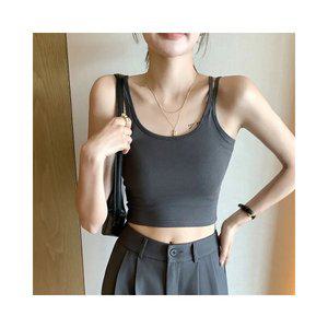 [다주리]여성 여름 운동 브라탑나시 캡내장 3종세트