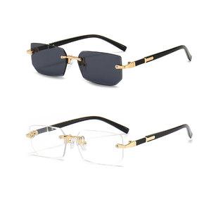 긱시크 UV400 자외선차단 무테안경 선글라스