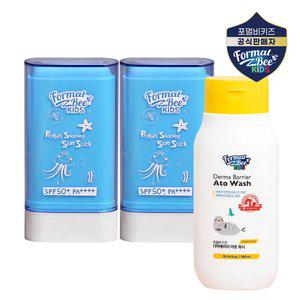포멀비 키즈 프로폴리스 수딩 선스틱19g 2개+ 아토워시 300ml