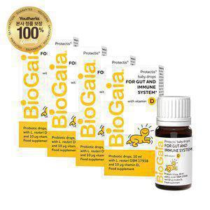 바이오가이아 베이비 드롭 프로바이오틱스 + 비타민D(바틀) 10ml 4개