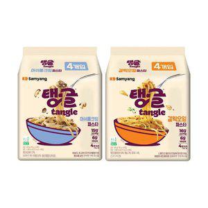 삼양 탱글 단백질파스타 머쉬룸크림 4입 + 갈릭오일 4입