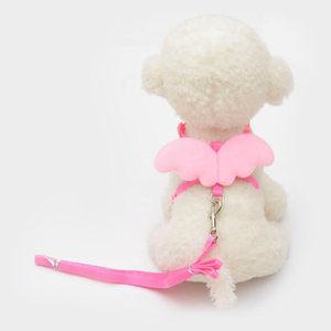 천사날개 강아지 하네스 애견목줄 소형 대형 반려견 리드줄