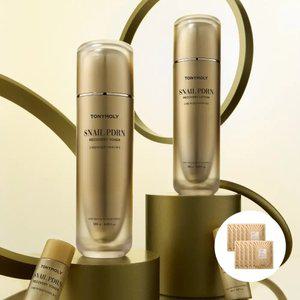 스네일 PDRN 리커버리 2종세트(토너/로션120ml*2ea+20ml*2ea)+골드24K 스네일 마스크시
