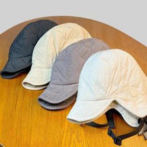 모던 퀼팅 레이펑 벙거지 디자인 기모 양털 군밤 모자 심플 트렌디 데일리 귀달이 햇