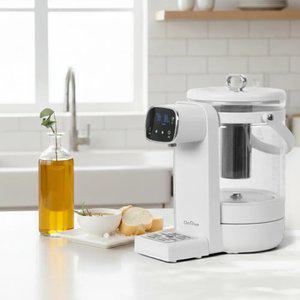 온휴 자동 연속 출수 보온 전기포트 티 커피 분유 포트 염소제거기능 2.5L 화이트에디