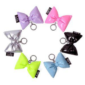 귀여운 컬러 쿠션 리본 키링 / 에어팟 가방 장식 열쇠고리 키홀더