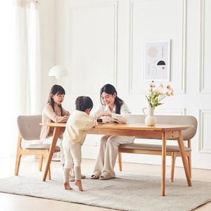 동서가구 디어스 고무나무 원목 거실 테이블 낮은 식탁 세트 시리즈 DF923715 모음