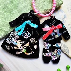 자개공예 나전칠기 DIY 전통 자개 스티커 추석 한복 키링 만들기 키트 / 외국인선물 한