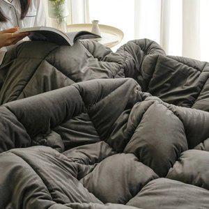 보들보들 광택없는 슈크림 극세사 차렵이불 SS/Q