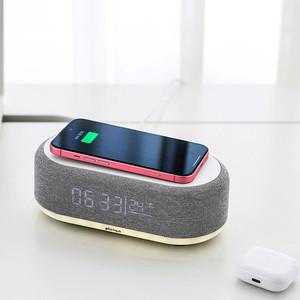 플레이고 BT 블루투스 스피커 LED 알람시계 고속무선충전