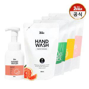 미스터제타 포밍 핸드워시 손세정제 300ml 본품+300ml 리필 4개 4가지향