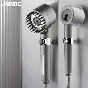 니녹 시그니처 샤워기 헤드 녹물제거 필터 샤워기 온오프 수압조절 화장실 변기 청소건
