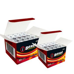 [공식판매처]벡셀 고성능 플래티넘 알카라인 건전지 AA 20알+AAA 20알-최신제조/정품