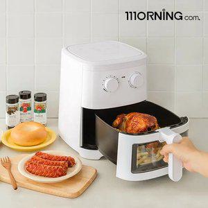 대웅 모닝컴 4L 에어프라이어 3D 공기순환 열풍 분리형 거름망 에어프라이기 튀김기 에