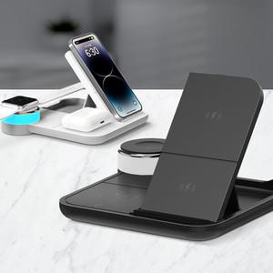 모락 카이뉴 4IN1 멀티 LED 거치형 고속 무선 충전기