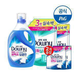 다우니 실내건조 프리미엄 세탁세제 본품 1.9Lx2개 / 리필1.4Lx3개 모음전 +200ml 증정