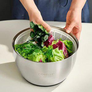 [내일도착] 코렐 듀라나노 스테인리스 스틸 샐러드 스피너 6.5L (야채탈수기)