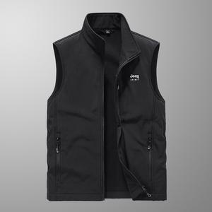 JEEP SPIRIT 봄 가을 조끼 남성 등산용 폴라 플리스 방한 보온 캐주얼 조끼