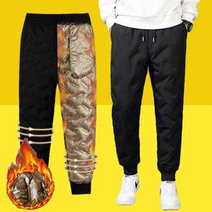 남자 겨울 패딩 방한 발열 작업복 바지 솜 보온 밴딩 깔깔이 조거 팬츠